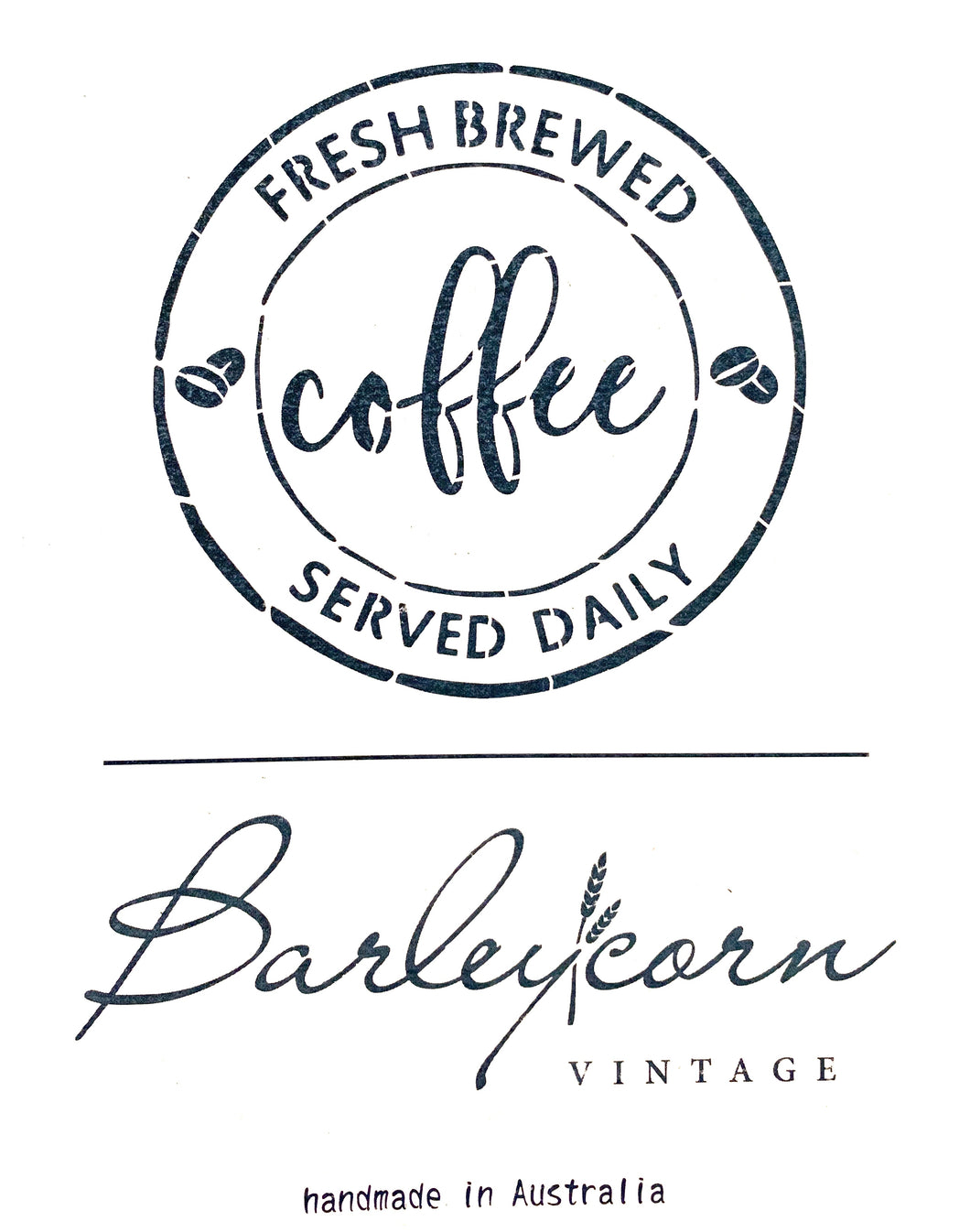 Fresh Brewed Coffee Stencil